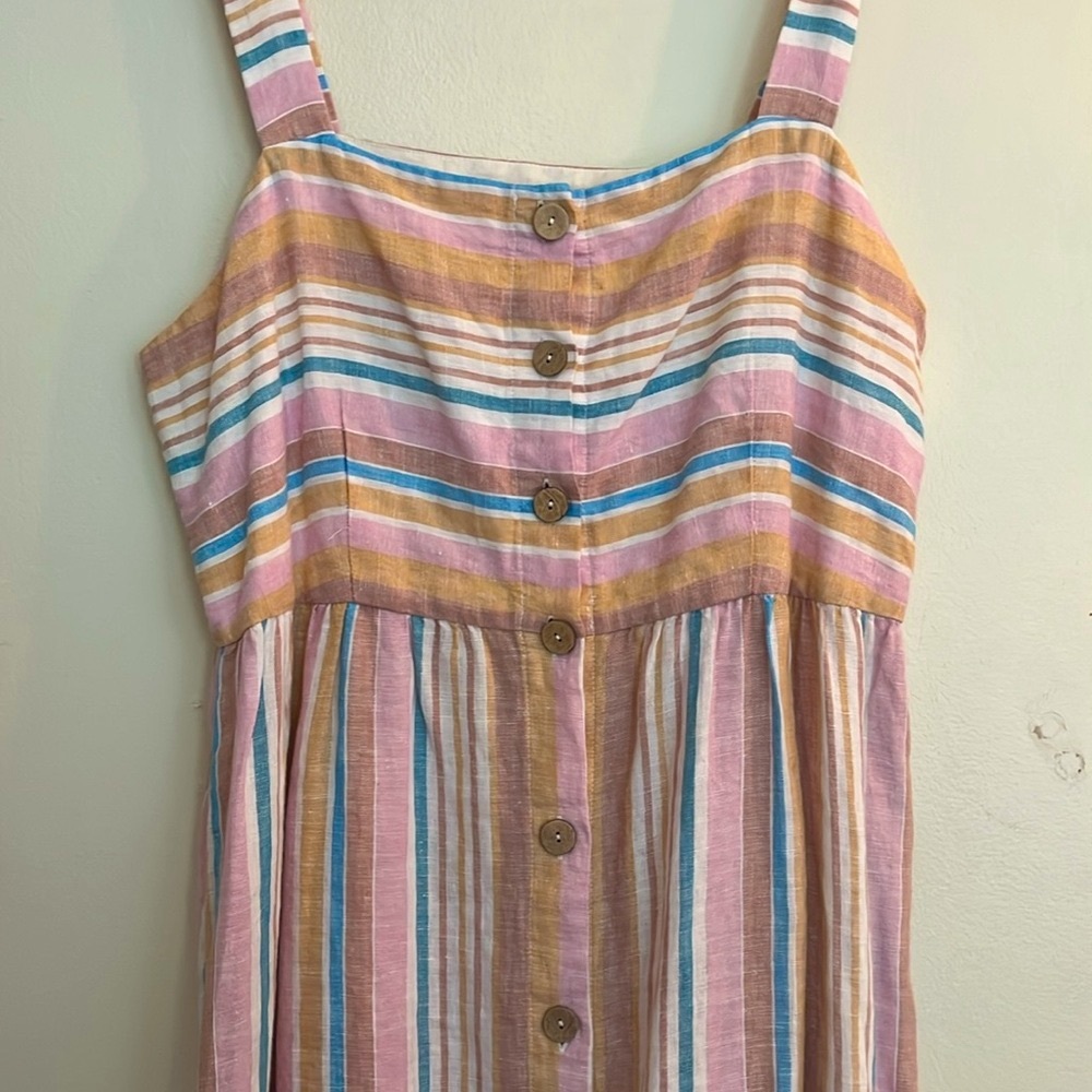 C&C California Linen Midi Dress Women’s Large